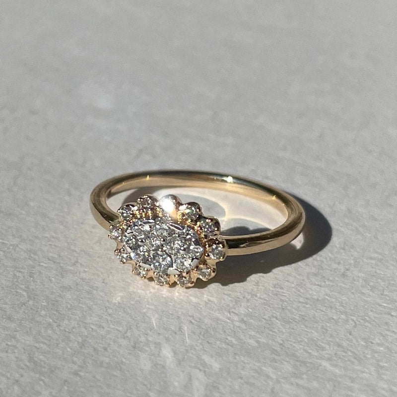 Scosha East Meets West Pavé Oval Ring, sz 5