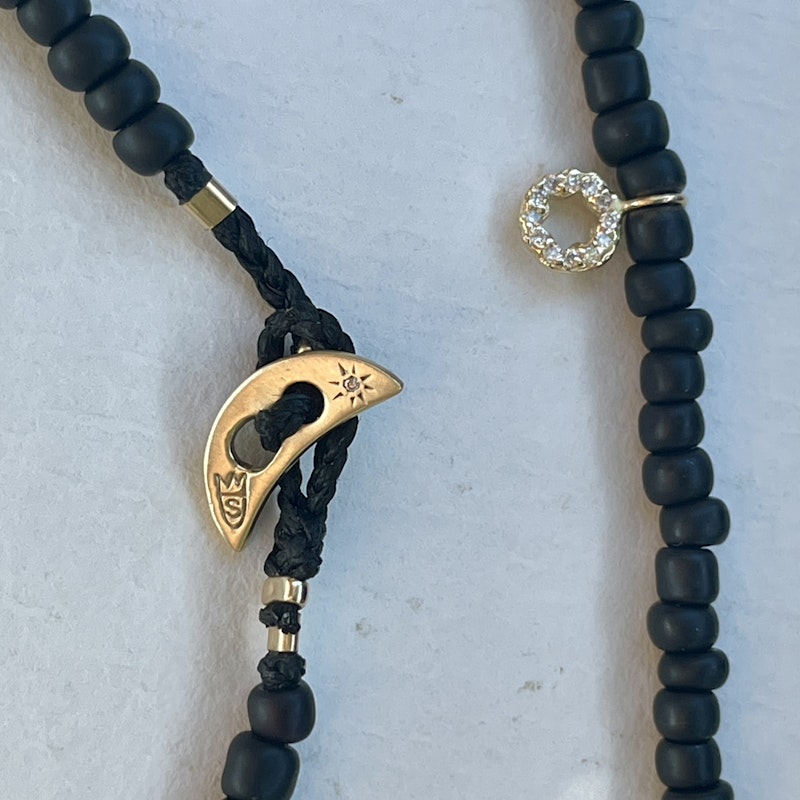Scosha Pavé Shield Multi-Charm Necklace