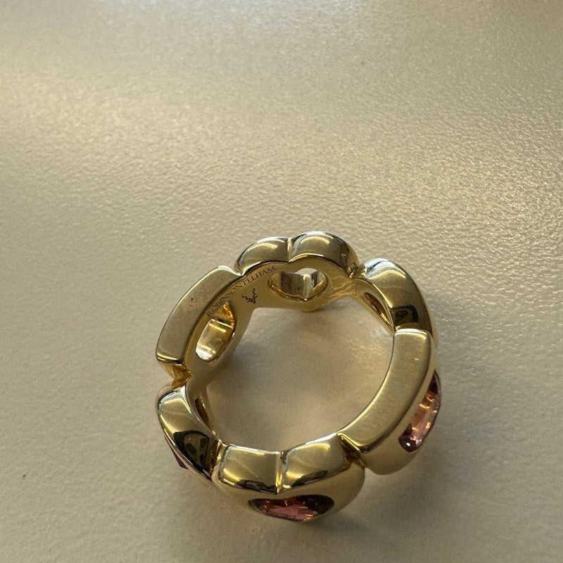 Robinson Pelham Medium Rainbow Eye Ring sz 7