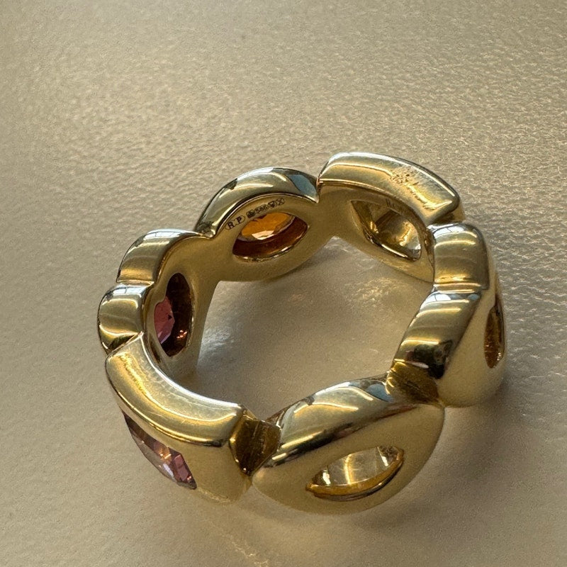 Robinson Pelham Medium Rainbow Eye Ring sz 7