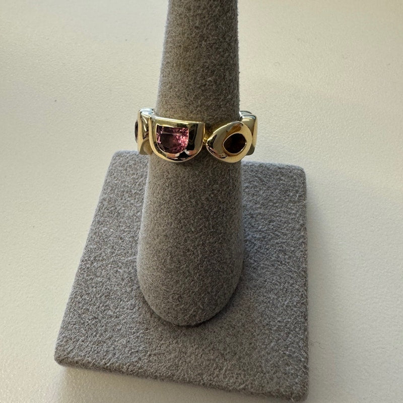 Robinson Pelham Medium Rainbow Eye Ring sz 7