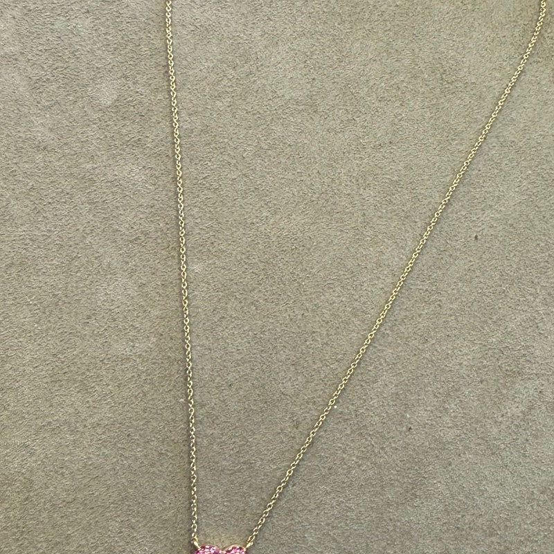 Emily P Wheeler Ombre Pink Sapphire Lucy Heart Necklace