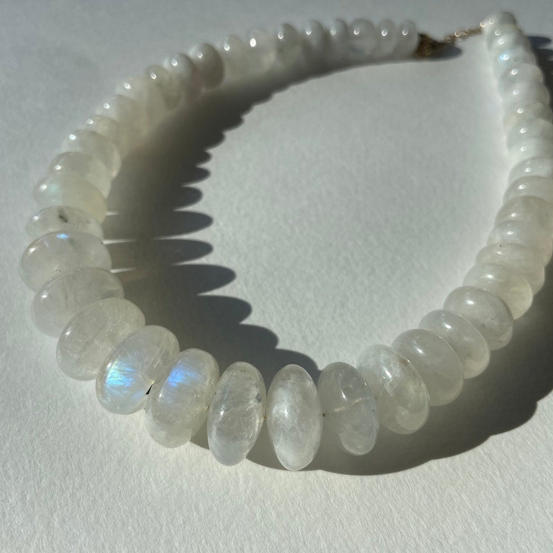 Jacquie Aiche Graduated Moonstone Beaded Necklace