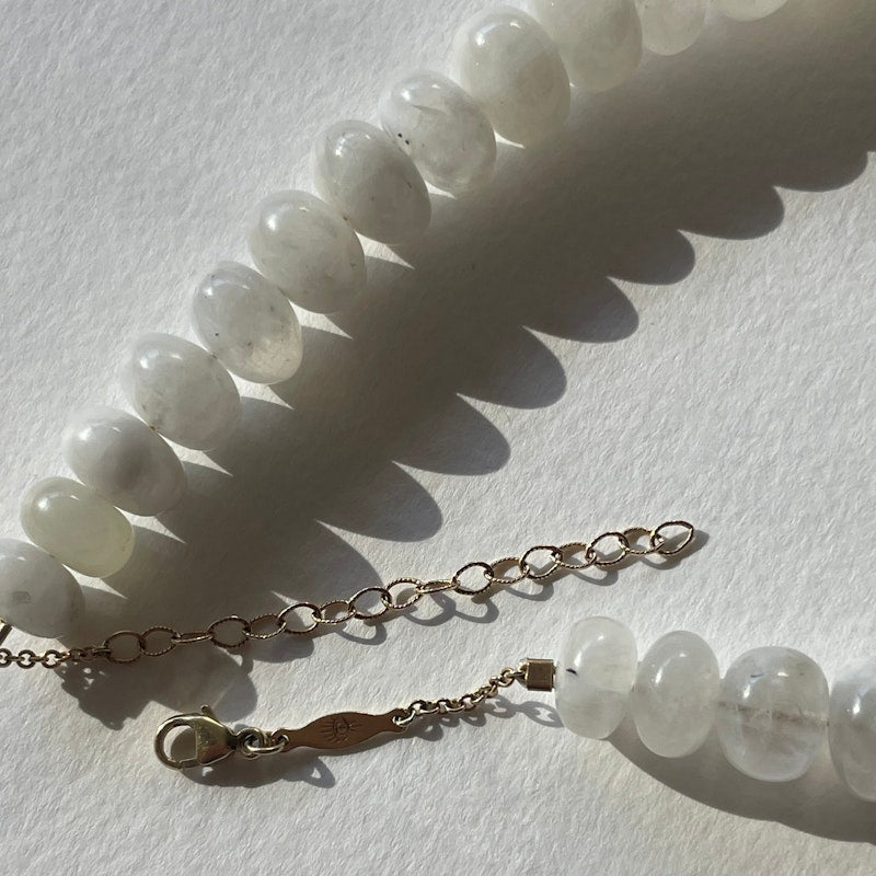 Jacquie Aiche Graduated Moonstone Beaded Necklace