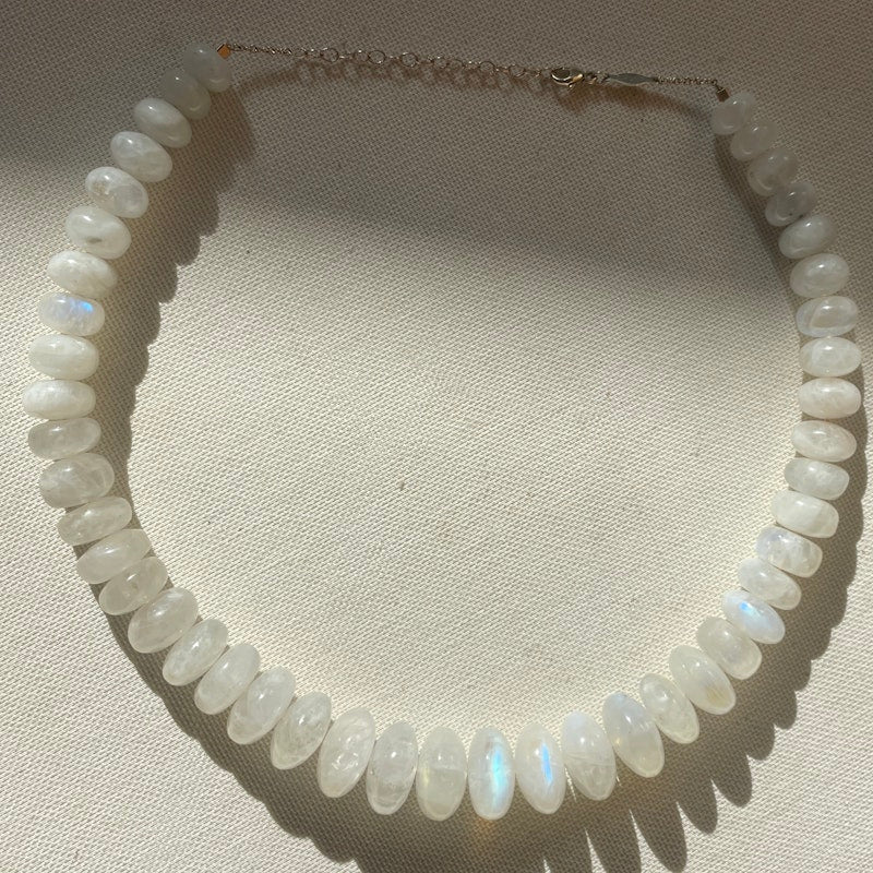 Jacquie Aiche Graduated Moonstone Beaded Necklace