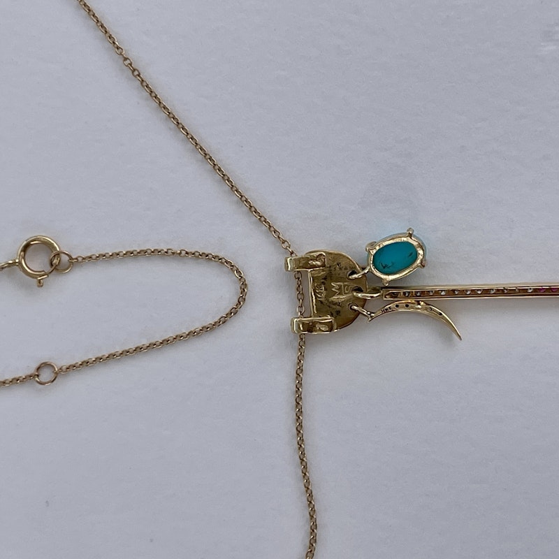 Scosha 14k Yellow Gold Guardian Charms Necklace