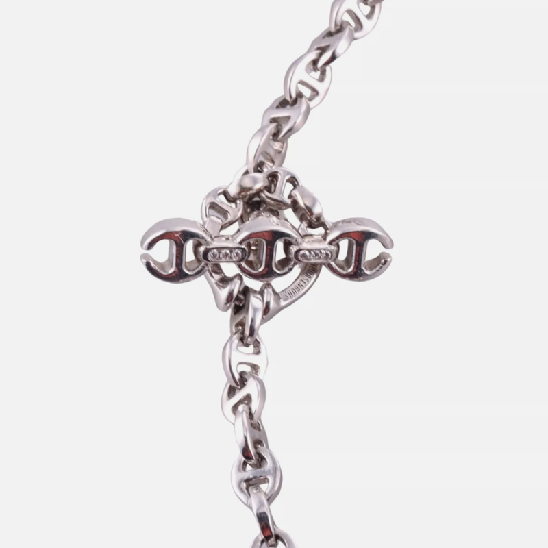 Hoorsenbuhs 18k White Gold Diamond Toggle Necklace