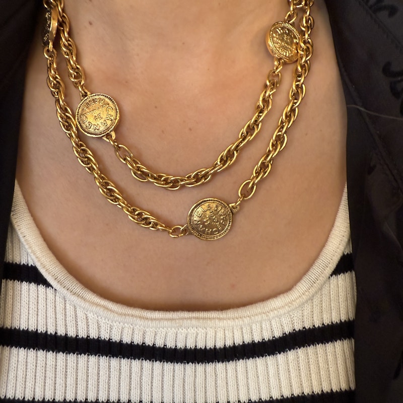 Chanel Vintage CC 31 Rue Cambon Paris Coin Necklace