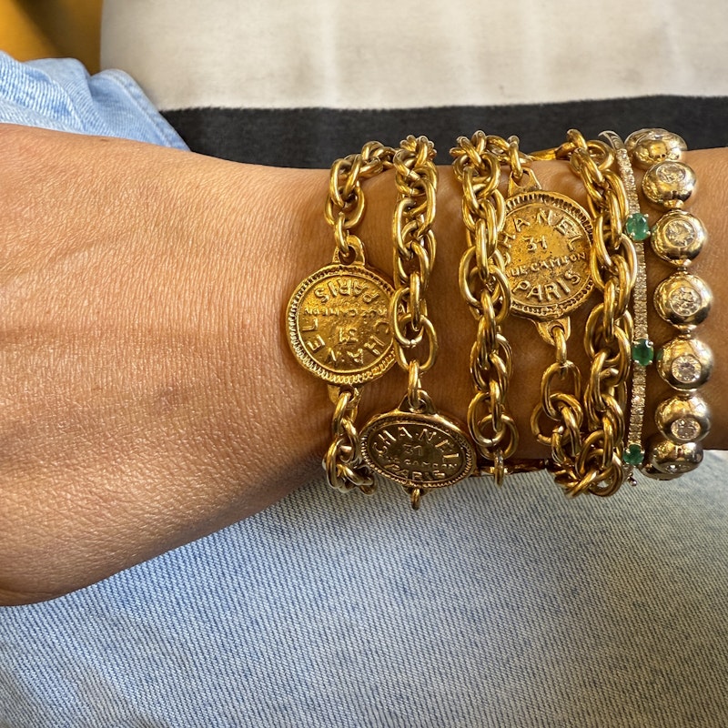 Chanel Vintage CC 31 Rue Cambon Paris Coin Necklace
