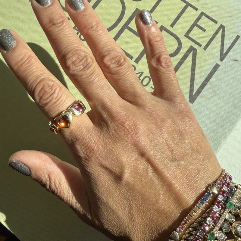 Robinson Pelham Medium Rainbow Eye Ring sz 7