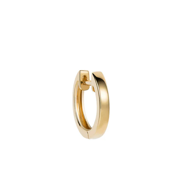 Robinson Pelham Single Orb Hoop Yellow Gold