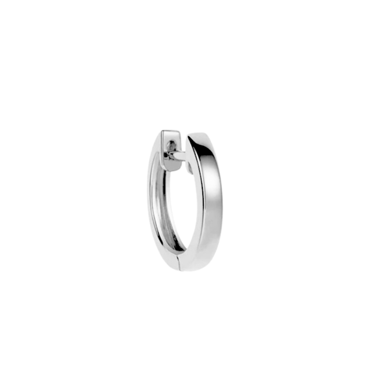 Robinson Pelham Single Orb Hoop White Gold