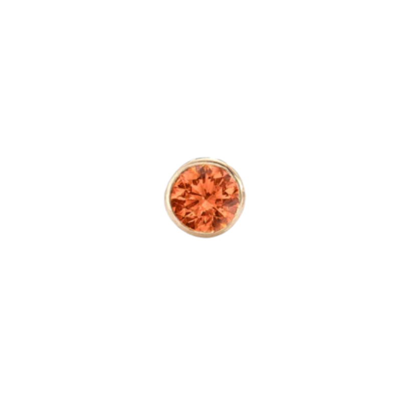 Robinson Pelham Strobe Stud Earring Orange Sapphire (single)