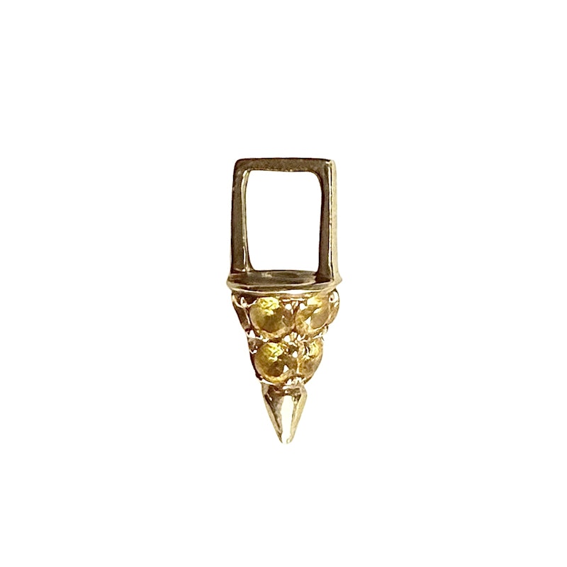 Robinson Pelham Yellow Sapphire Cone Earwish (single)