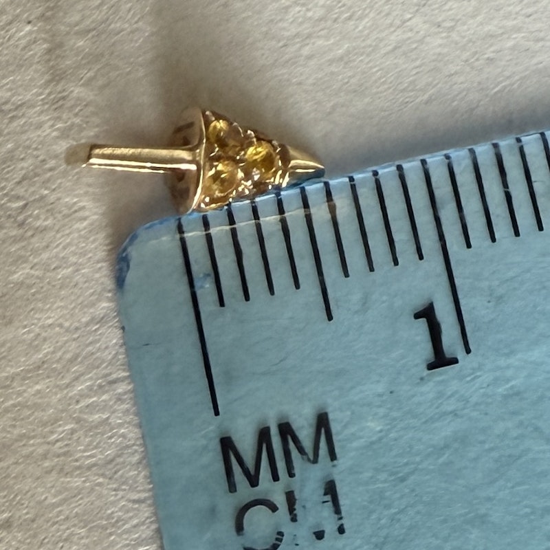 Robinson Pelham Yellow Sapphire Cone Earwish (single)