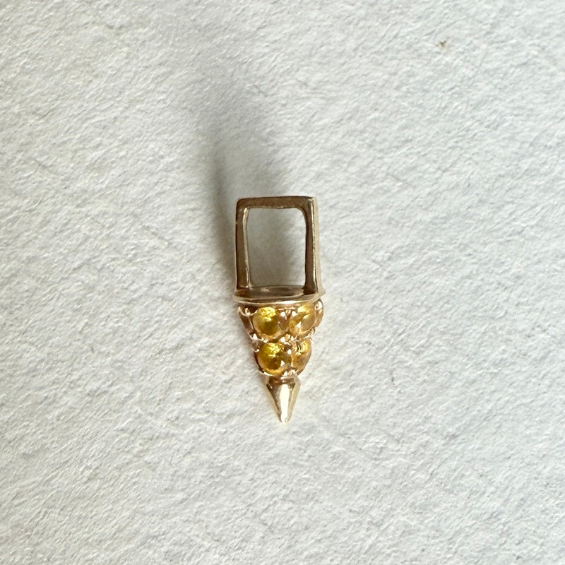 Robinson Pelham Yellow Sapphire Cone Earwish (single)