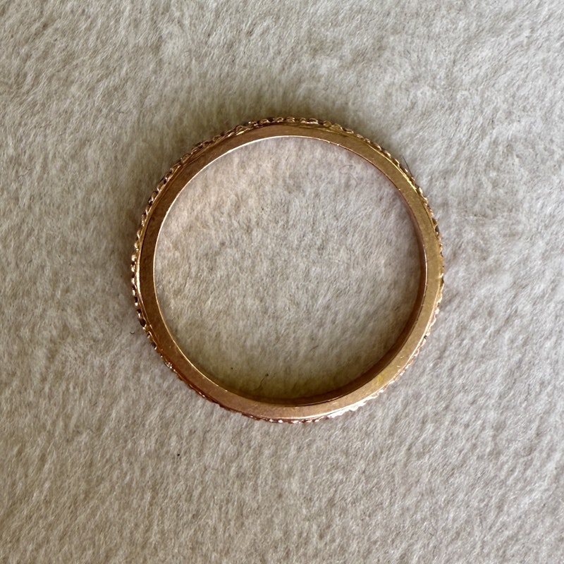 14k Rose Gold Diamond Eternity Band Ring