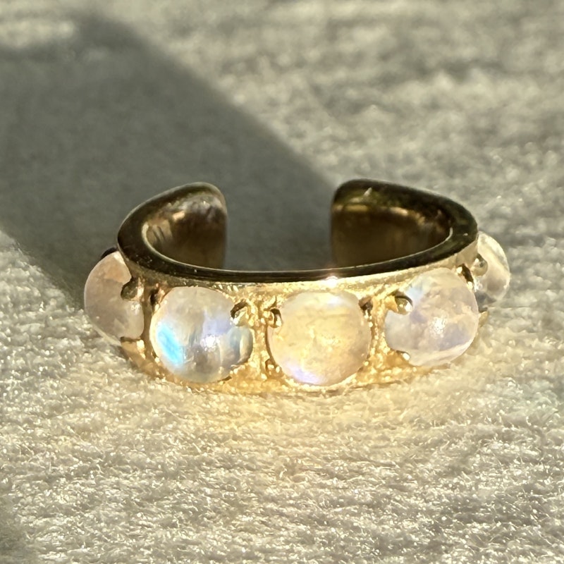 The Last Line Moonstone Ear Cuff