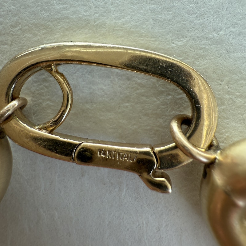 14k Yellow Gold Jumbo Oval Link Chain Bracelet
