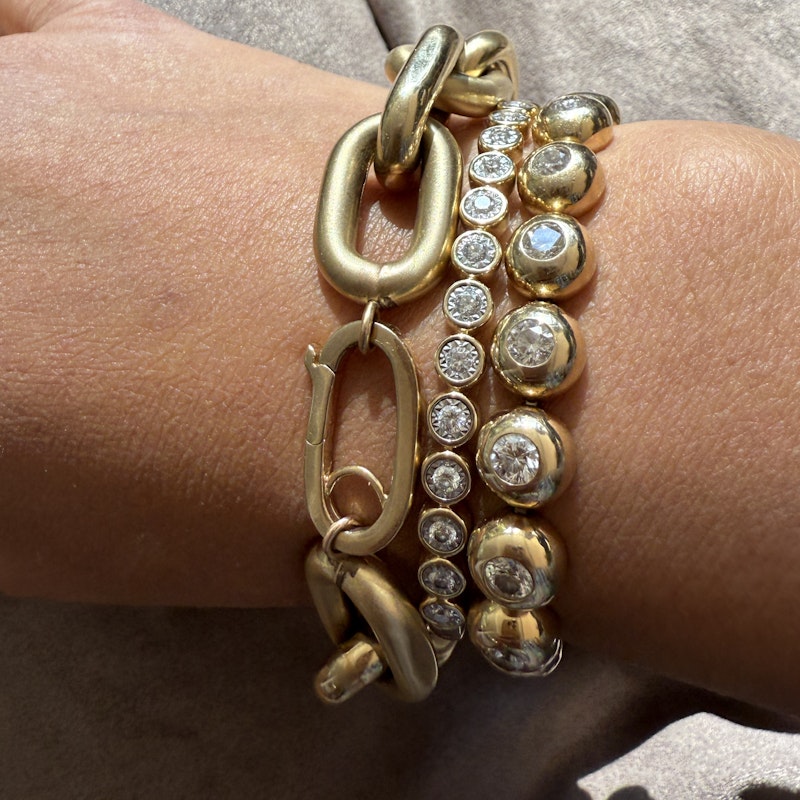 14k Yellow Gold Jumbo Oval Link Chain Bracelet