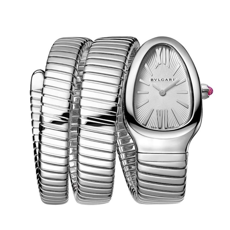 Bvlgari Serpenti Tubogas Double Spiral Steel Watch 101911