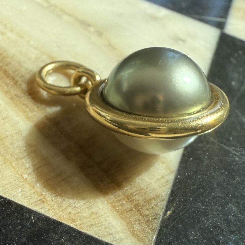 Spinelli Kilcollin 18k Yellow Gold Tahitian and South Sea Pearl Pendant