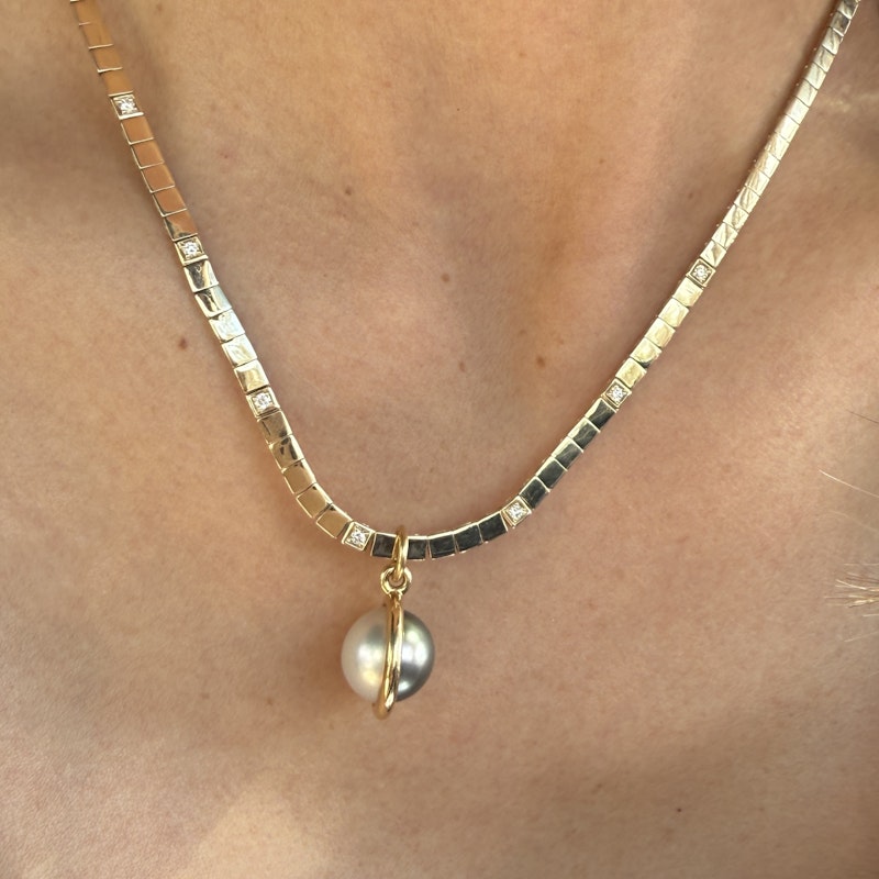 Spinelli Kilcollin 18k Yellow Gold Tahitian and South Sea Pearl Pendant