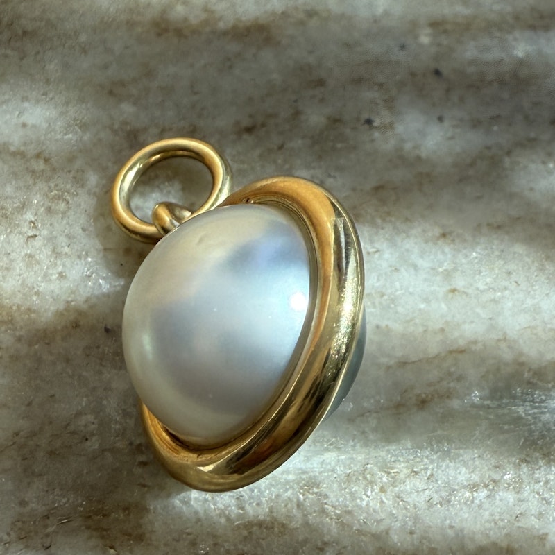 Spinelli Kilcollin 18k Yellow Gold Tahitian and South Sea Pearl Pendant