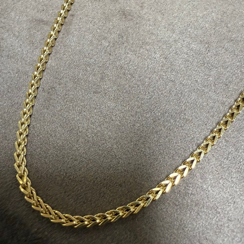 14k Yellow Gold Box Chain Necklace