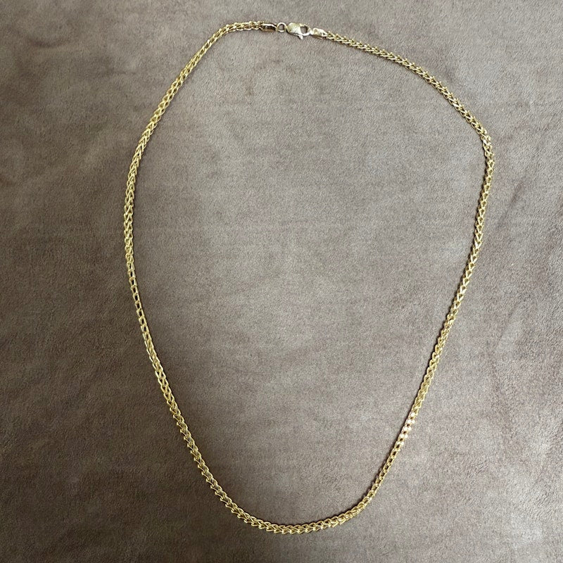 14k Yellow Gold Box Chain Necklace