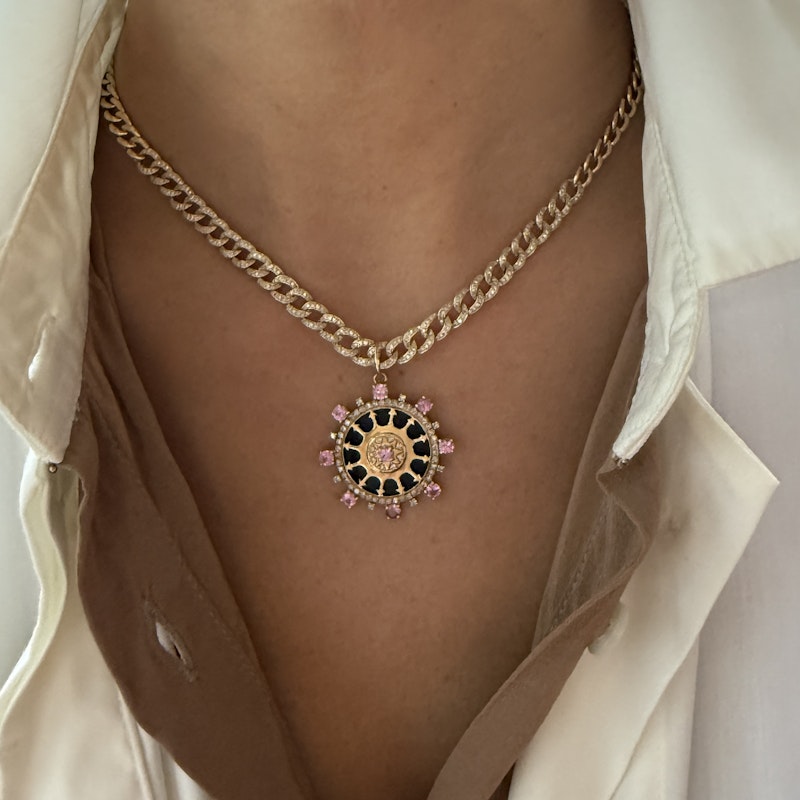 14K Yellow Gold & Diamond Cuban Curb Link Necklace