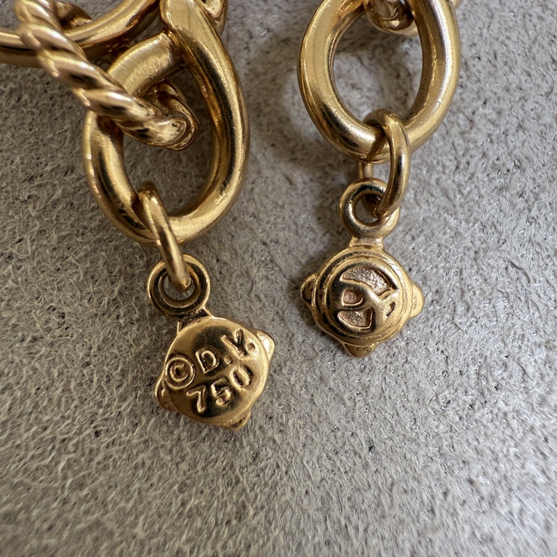 David Yurman 18k Rose Gold Continuance Chain Necklace & Bracelet