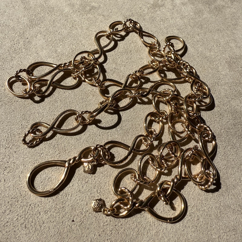 David Yurman 18k Rose Gold Continuance Chain Necklace & Bracelet