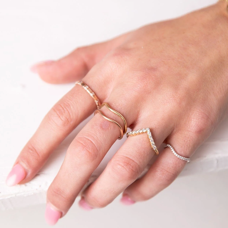Bondeye Jewelry 14k Yellow Gold Vital Diamond Ring
