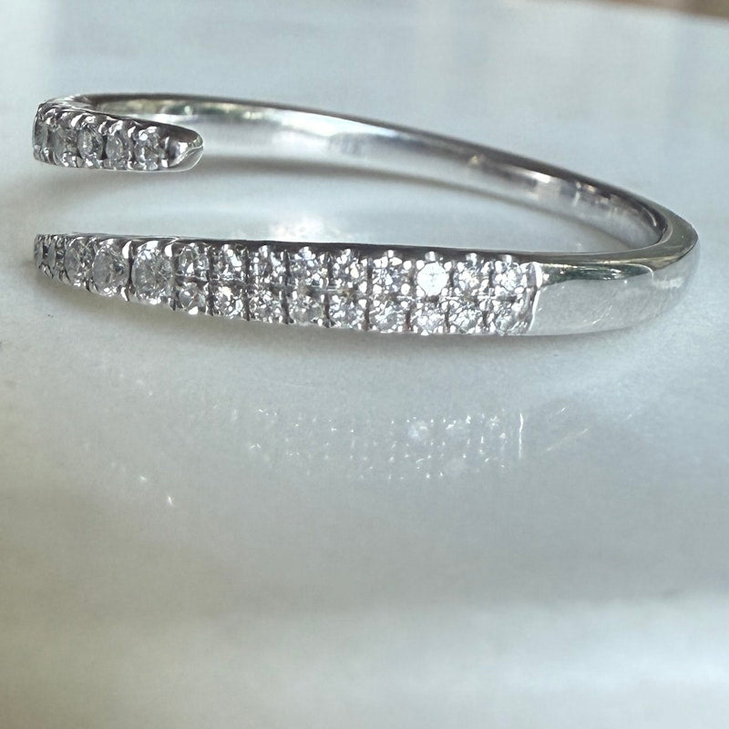 Ring Concierge 14k White Gold Open Diamond Wrap Ring