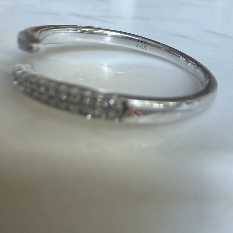 Ring Concierge 14k White Gold Open Diamond Wrap Ring