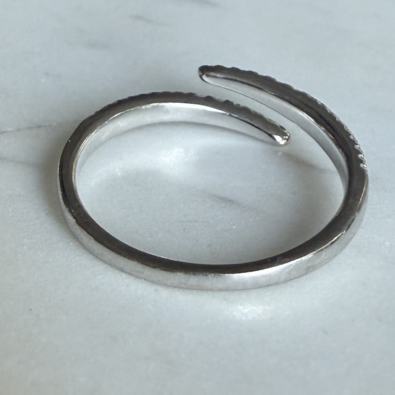 Ring Concierge 14k White Gold Open Diamond Wrap Ring