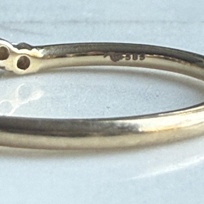 Bondeye Jewelry 14k Yellow Gold Vital Diamond Ring