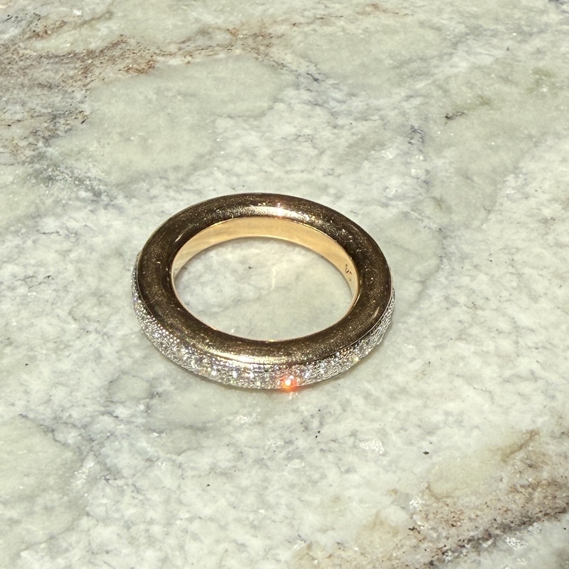 Pomellato 18k Rose Gold Diamond Iconica Ring