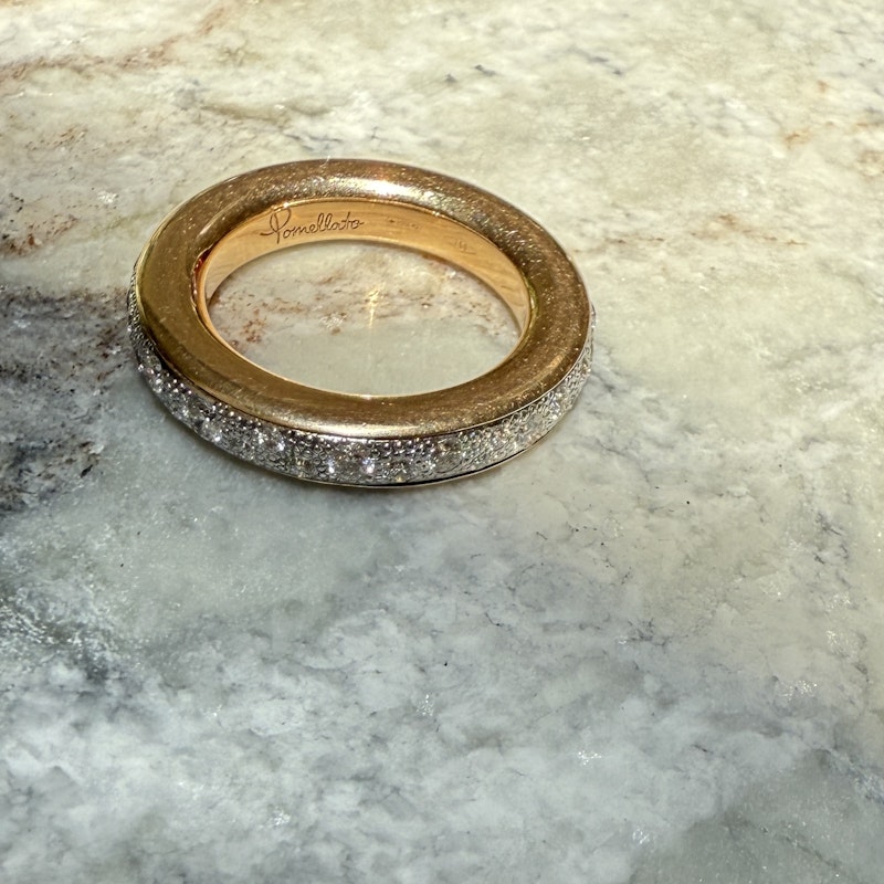 Pomellato 18k Rose Gold Diamond Iconica Ring