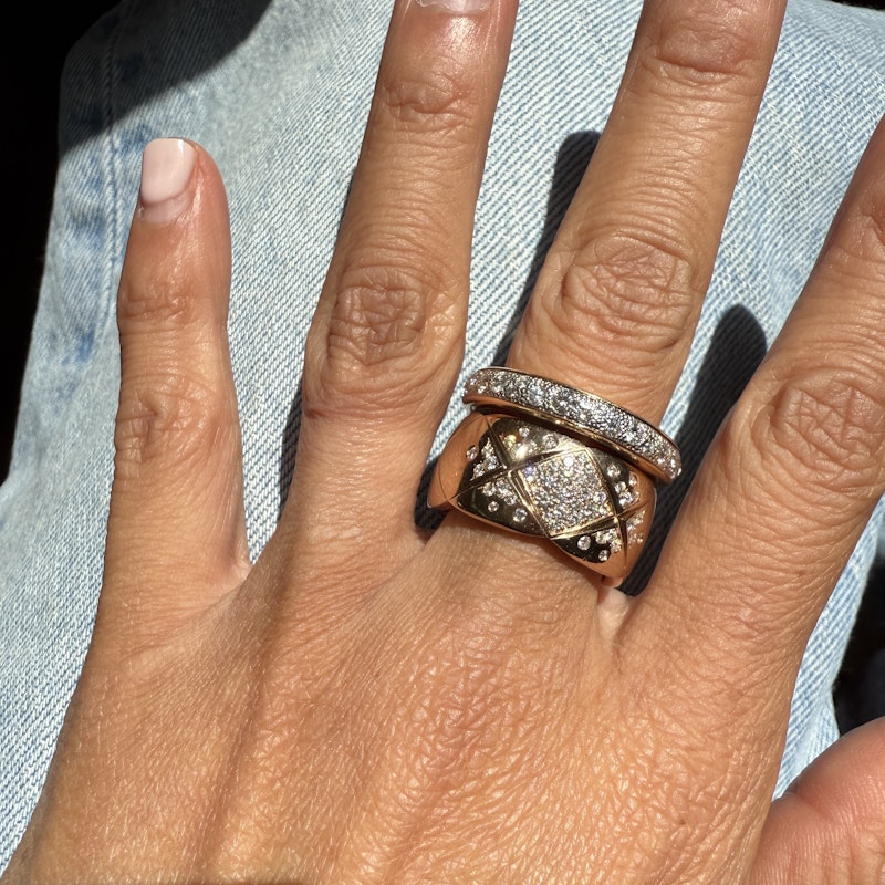 Pomellato 18k Rose Gold Diamond Iconica Ring
