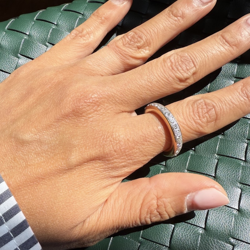 Pomellato 18k Rose Gold Diamond Iconica Ring