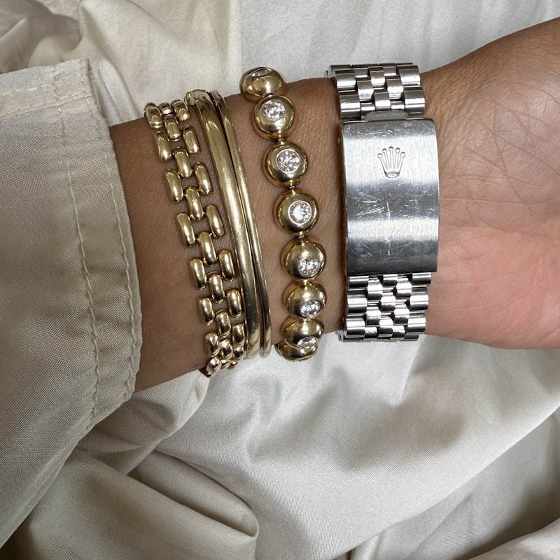 Vintage Rolex 36mm Datejust Women’s Watch with Diamond Bezel