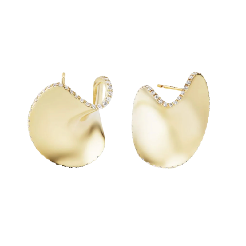 Arielle Ratner Diamond Scudo Earrings