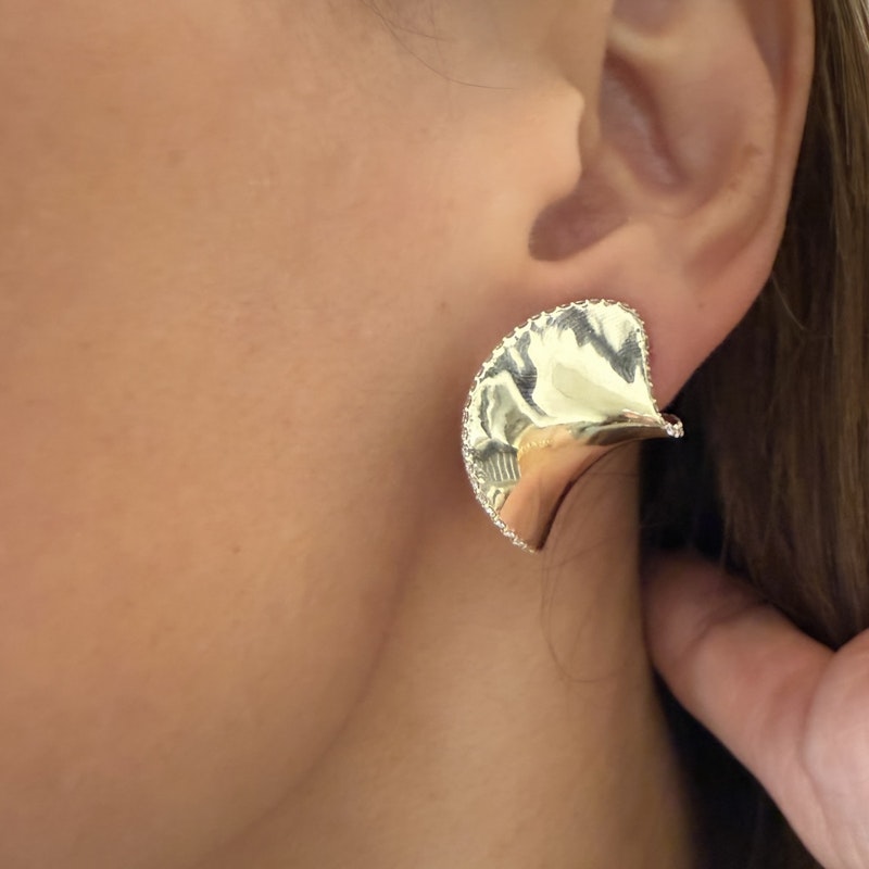 Arielle Ratner Diamond Scudo Earrings