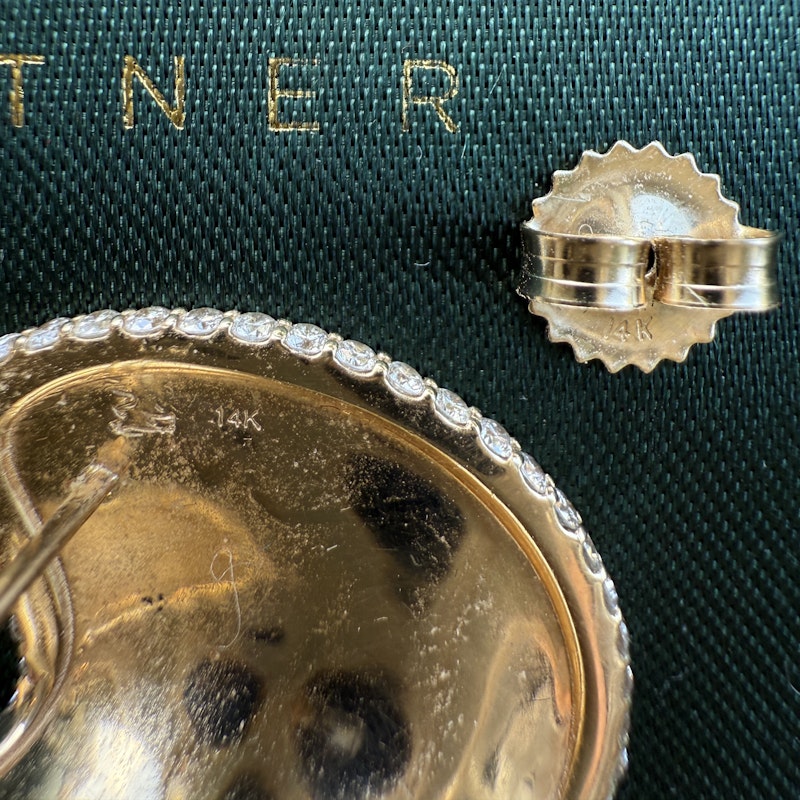 Arielle Ratner Diamond Scudo Earrings