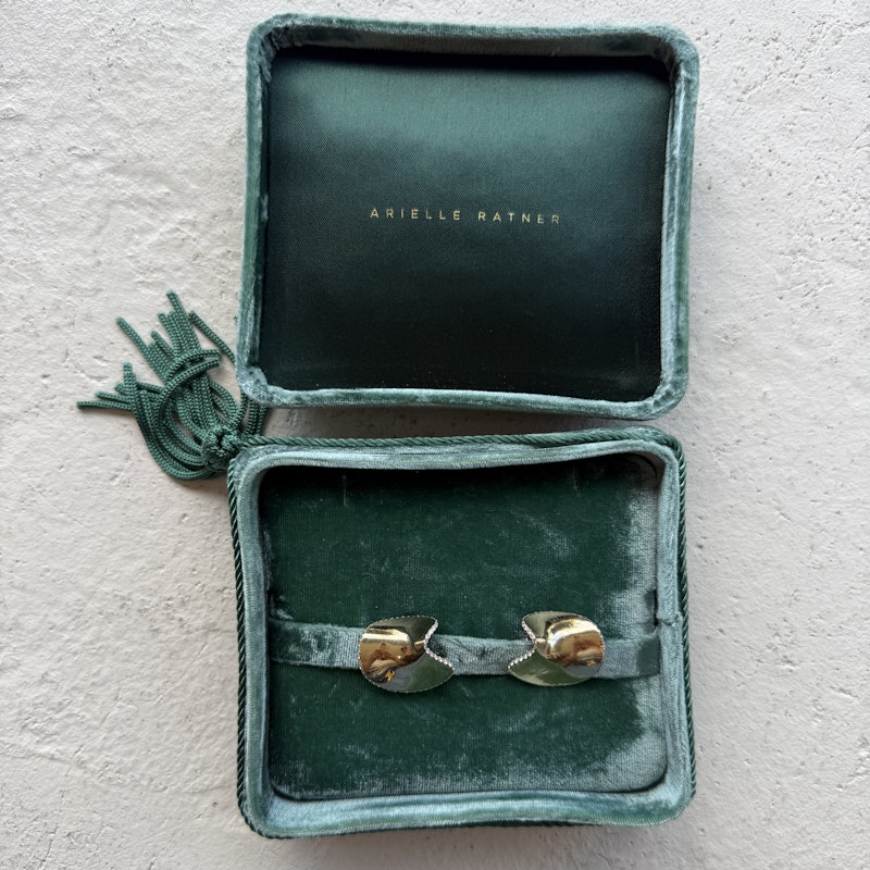 Arielle Ratner Diamond Scudo Earrings