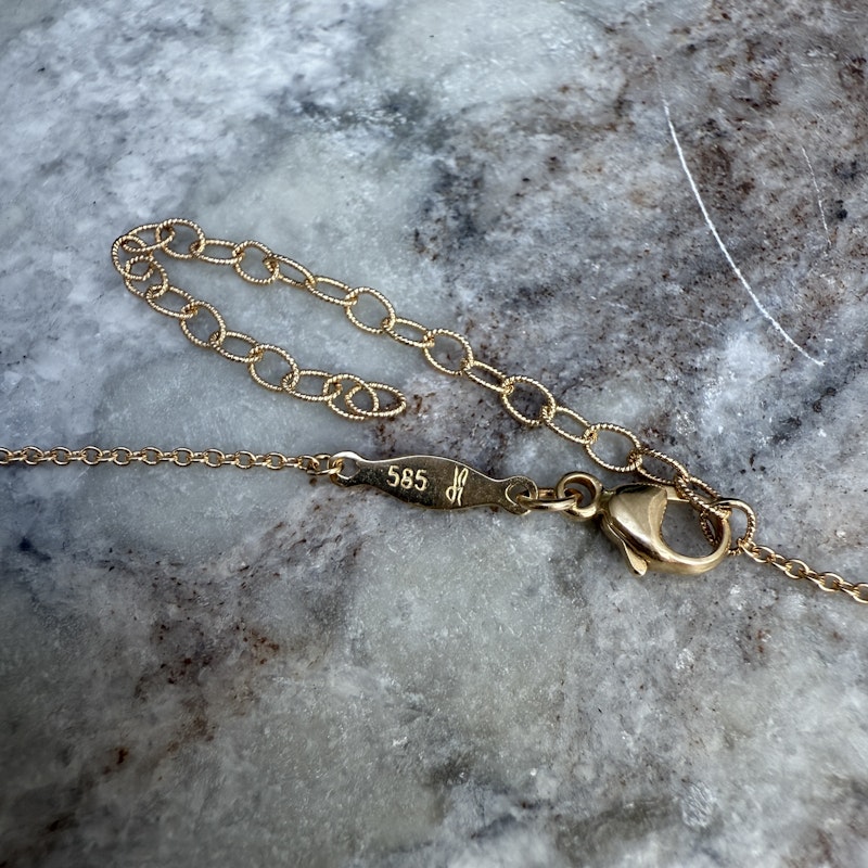 Jacquie Aiche 14k Yellow Gold and Diamond Triple Cross Necklace