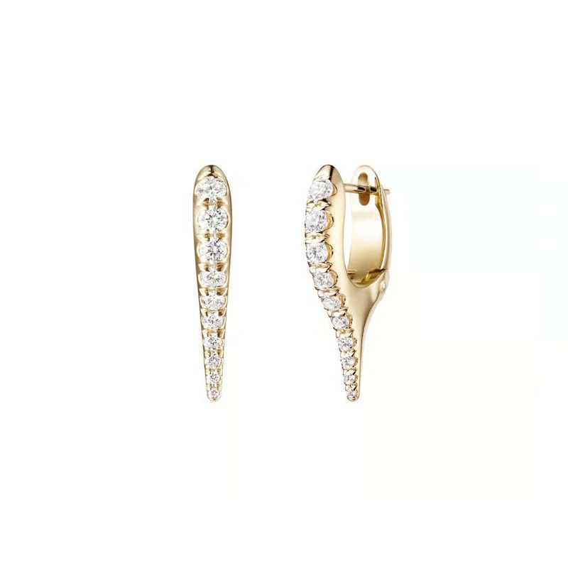 Melissa Kaye Lola Diamond Mini Needle Earrings