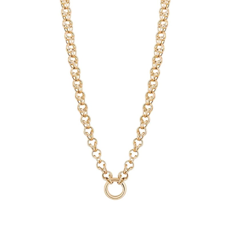 Mason and Books 14k Yellow Gold Crocheted Chain Necklace